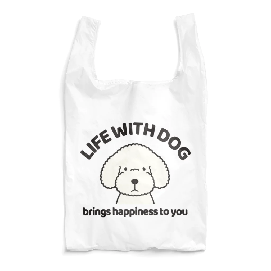 efrinmanの犬と共に（トイプー/白系） Reusable Bag