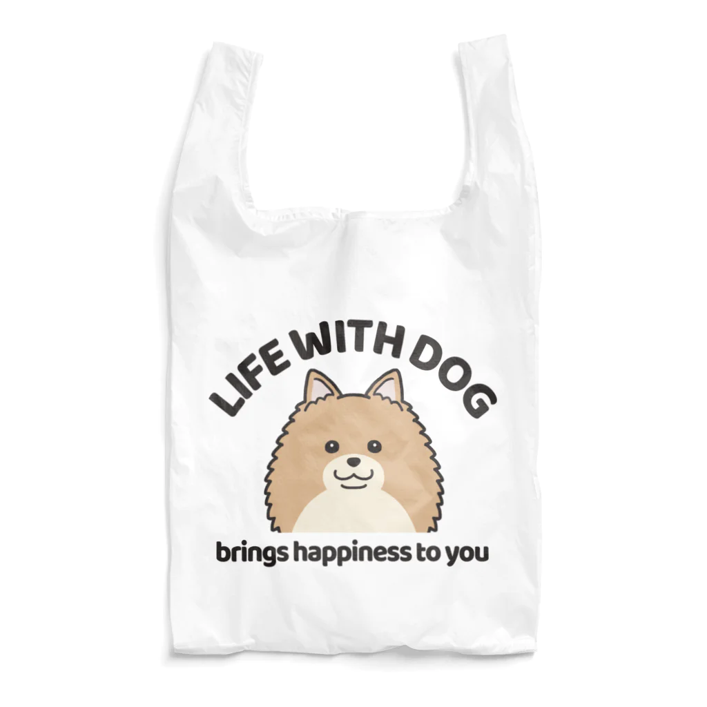 efrinmanの犬と共に（ポメラニアン/茶系）  Reusable Bag