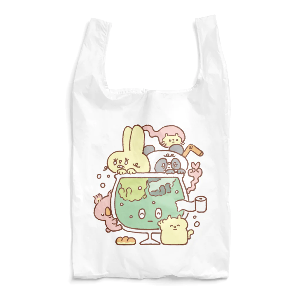 SHOP味み suzuri店のあつまるどうぶつの盛り Reusable Bag