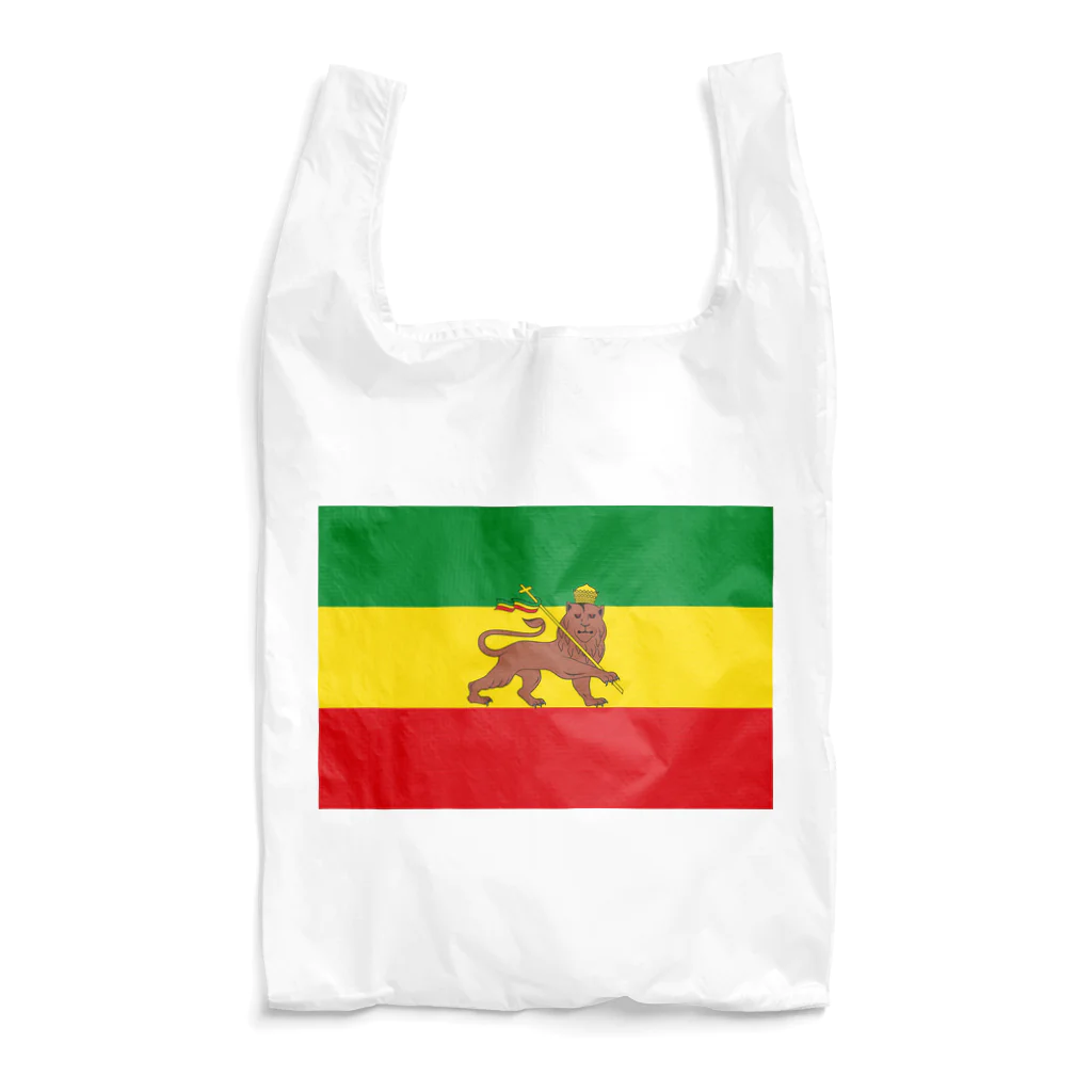 DRIPPEDのRASTAFARI LION FLAG-エチオピア帝国の国旗- Tシャツ Reusable Bag