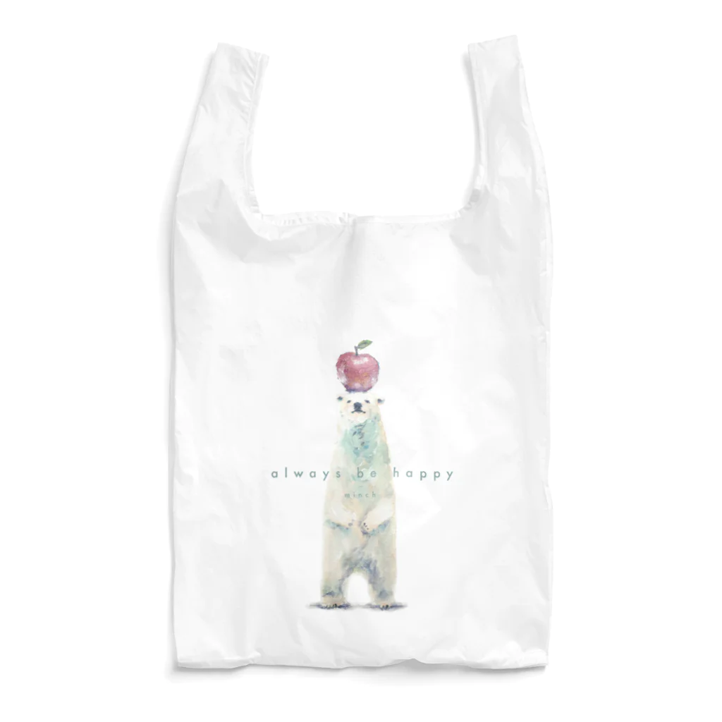 minchのしろくまりんご Reusable Bag