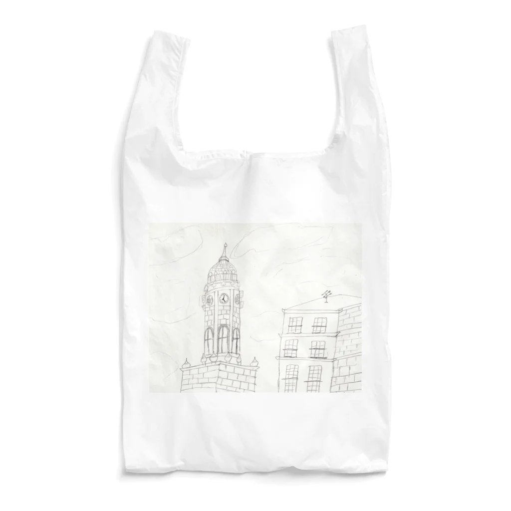 ホームタウンスター　Hometown Star の時計塔のある街 City with a clock tower in Ireland Reusable Bag