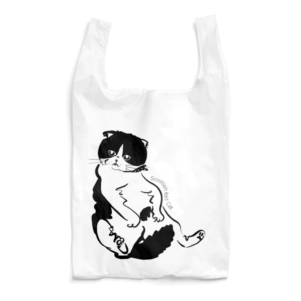 N-huluのスコ座り猫 Reusable Bag