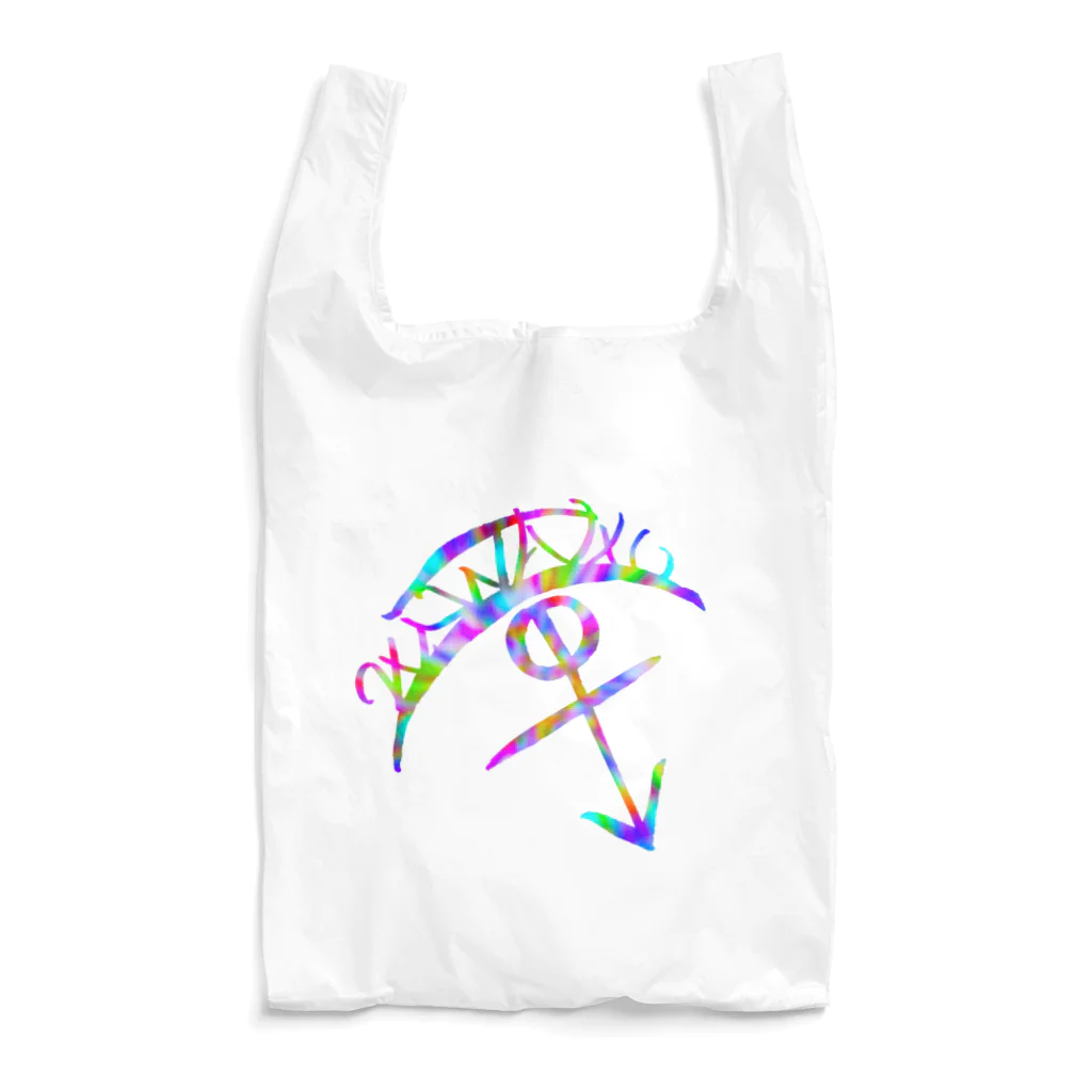 K⃣I⃣W⃣A⃣K⃣O⃣のKロゴ(サイケver.) Reusable Bag