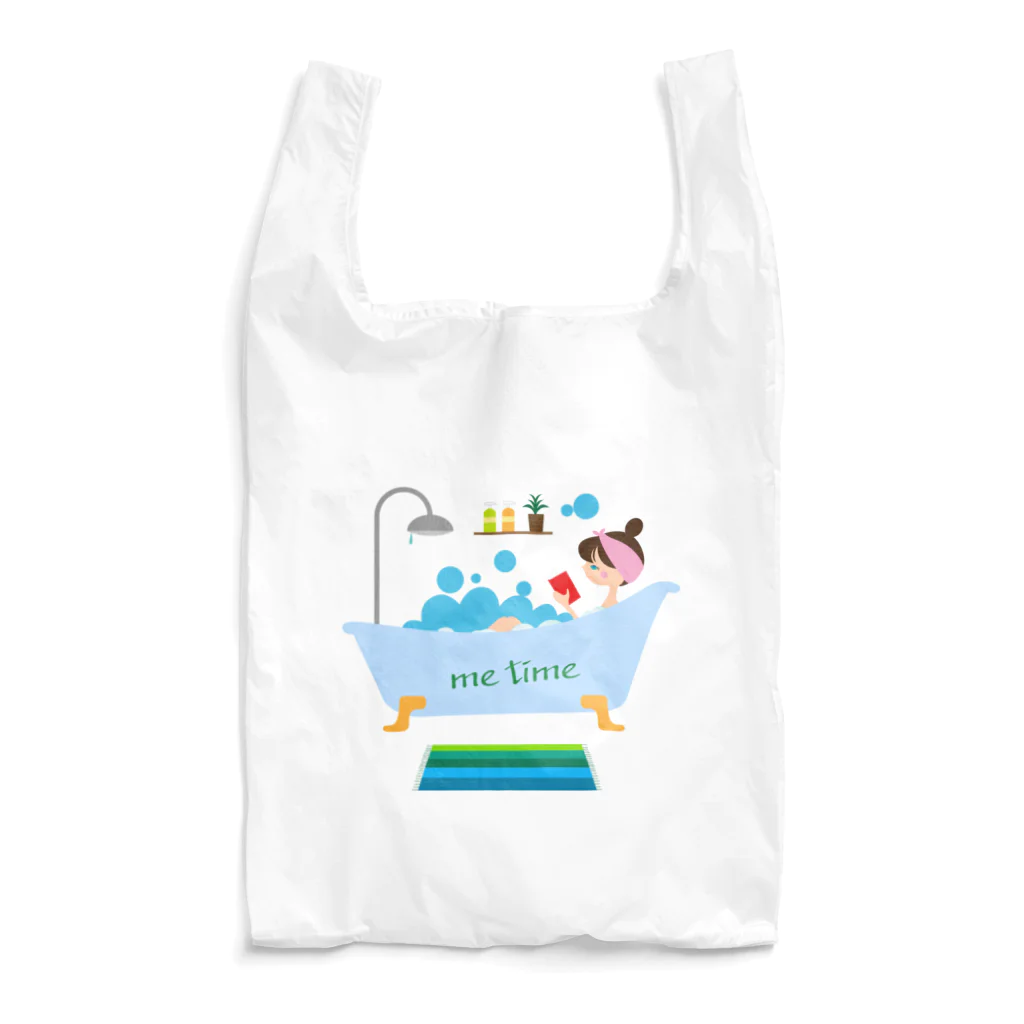 e-Clothesのバスタブで泡風呂に入る女の子 Reusable Bag