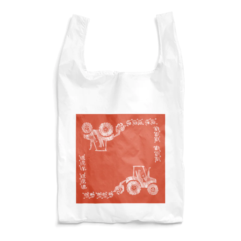 なめ潟もくじのハンカチ屋のトラトラトラクター（赤） Reusable Bag