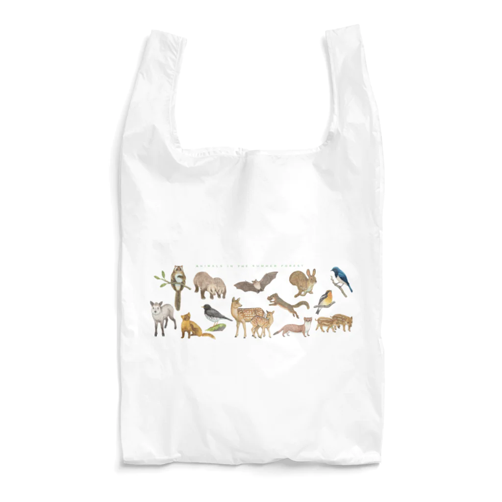 ちなきのこの夏の山の動物たち Reusable Bag