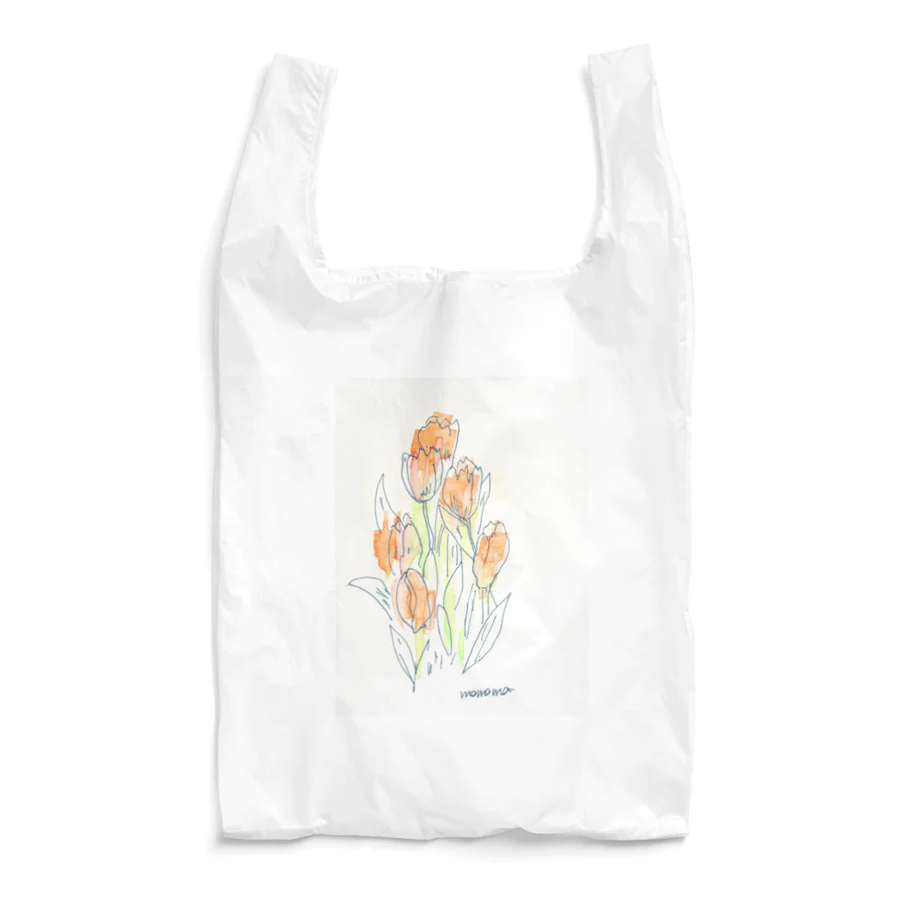 momomoのmomomo 赤チューリップ Reusable Bag