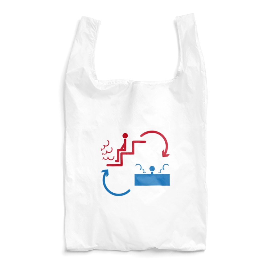 CHOTTOPOINTのピクトグラム風サウナ Reusable Bag