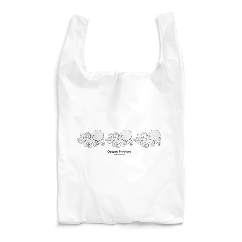 MeshinoのOctopus Brothers【モノクロ】 Reusable Bag