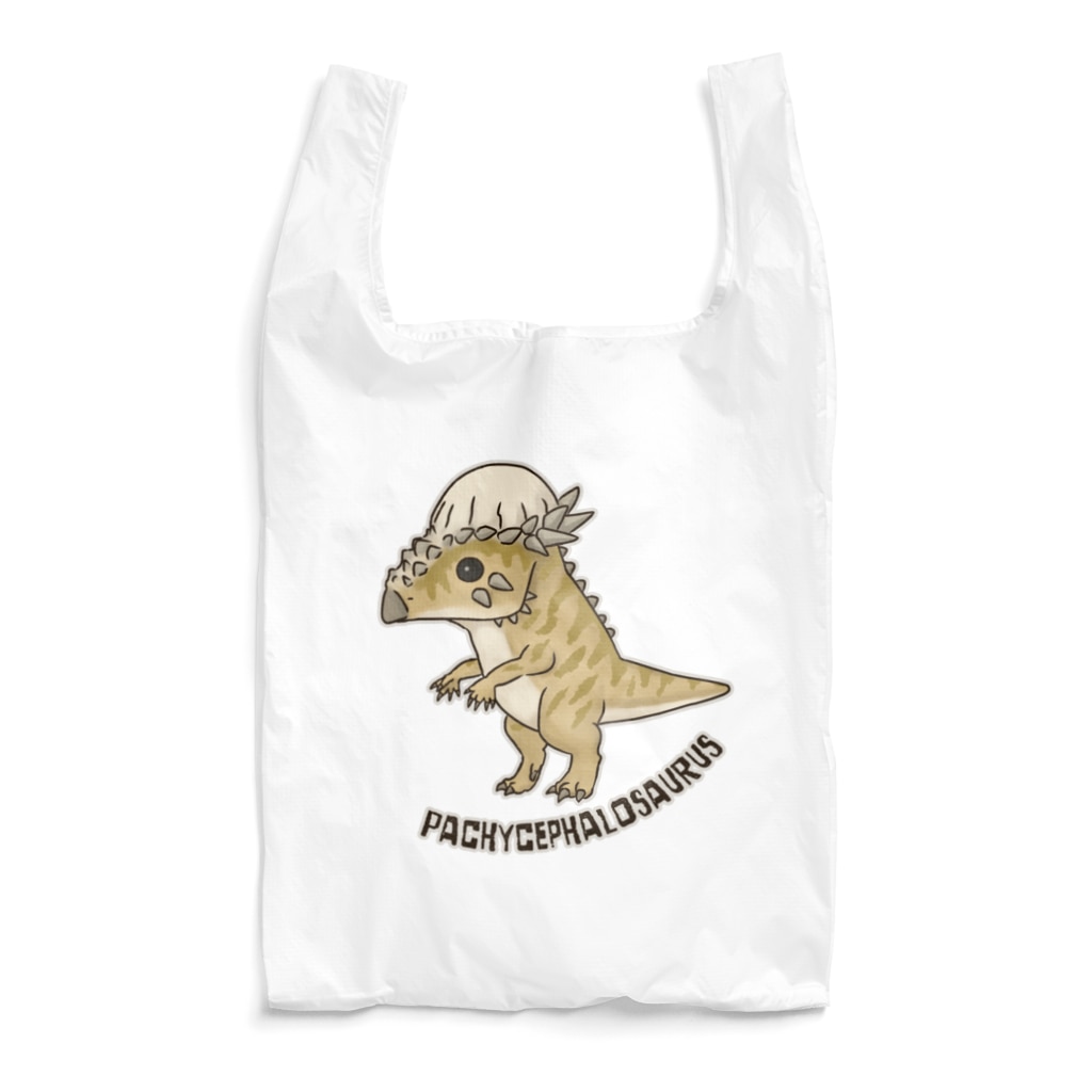 すとろべりーガムFactoryの恐竜 パキケファロサウルス Reusable Bag