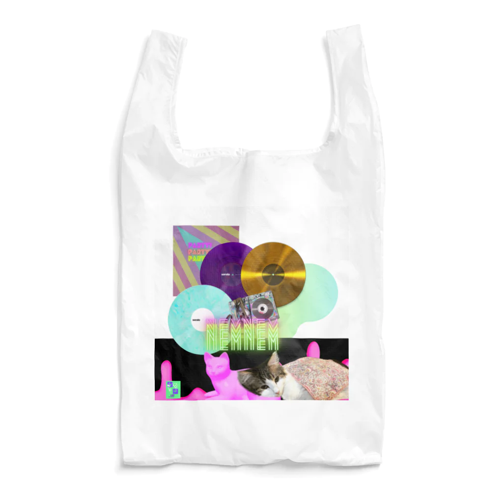 momo_emiのmomo_emi ねむねむMOMO　カセットテープ／レコード Reusable Bag