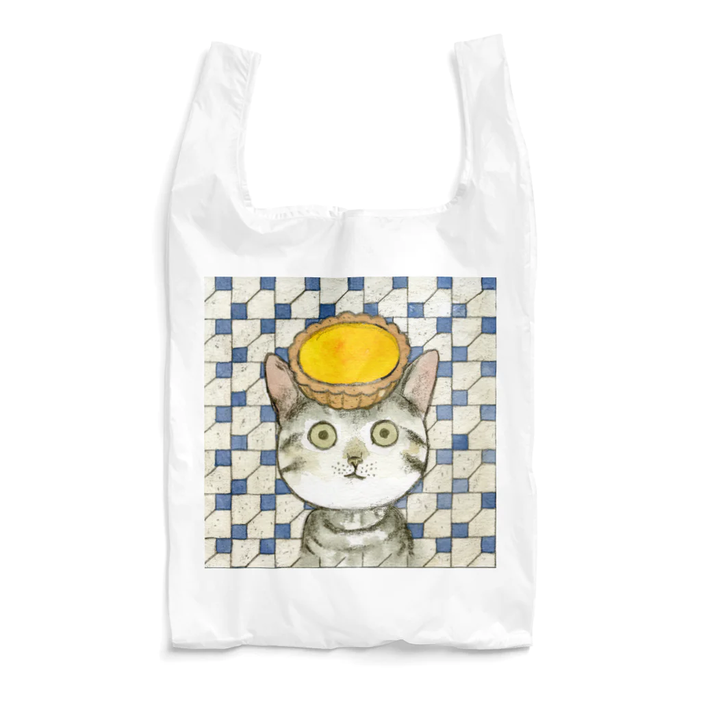 小野寺 光子 (Mitsuko Onodera)のエッグタルト猫 Reusable Bag