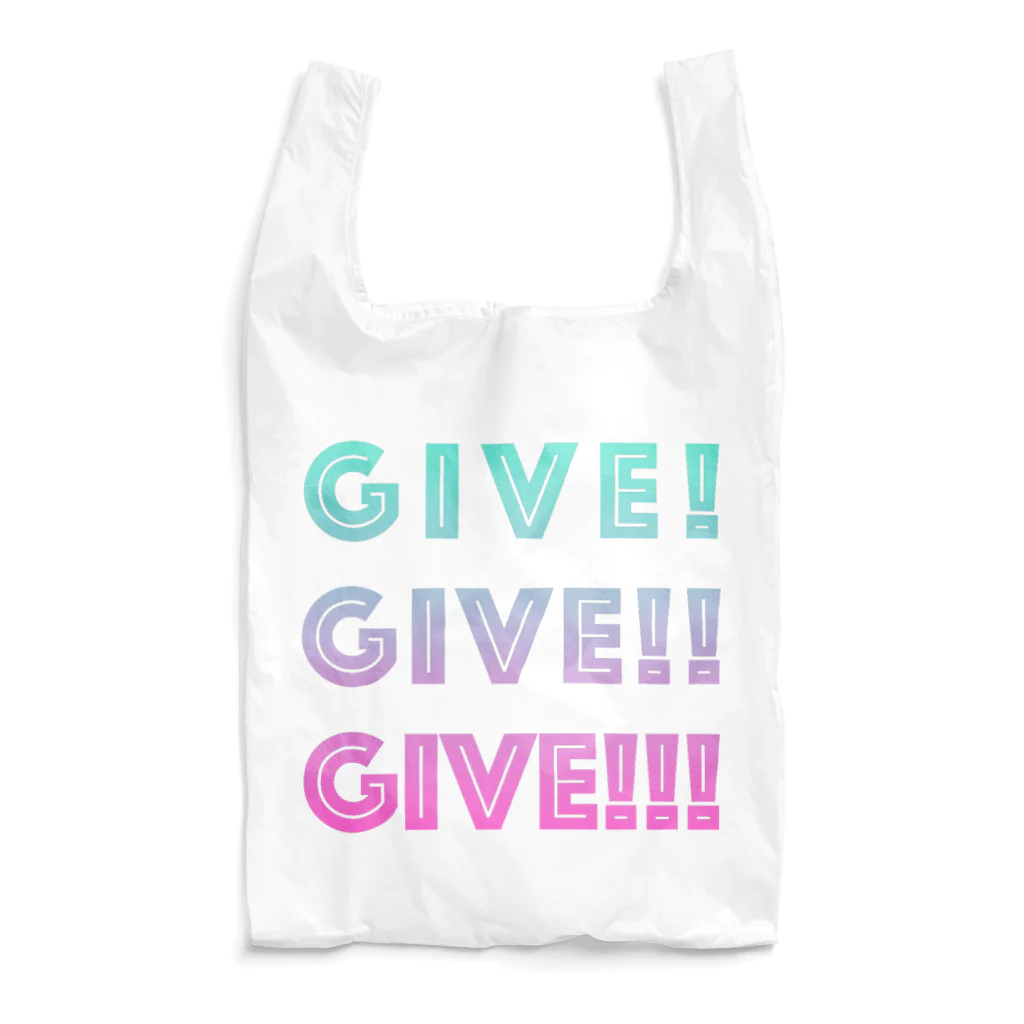 K！のGIVE!GIVE!!GIVE!!!ー淡い。 Reusable Bag