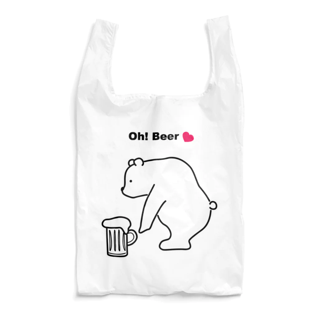 Atelier CのBeerを拾ったBear エコバッグ