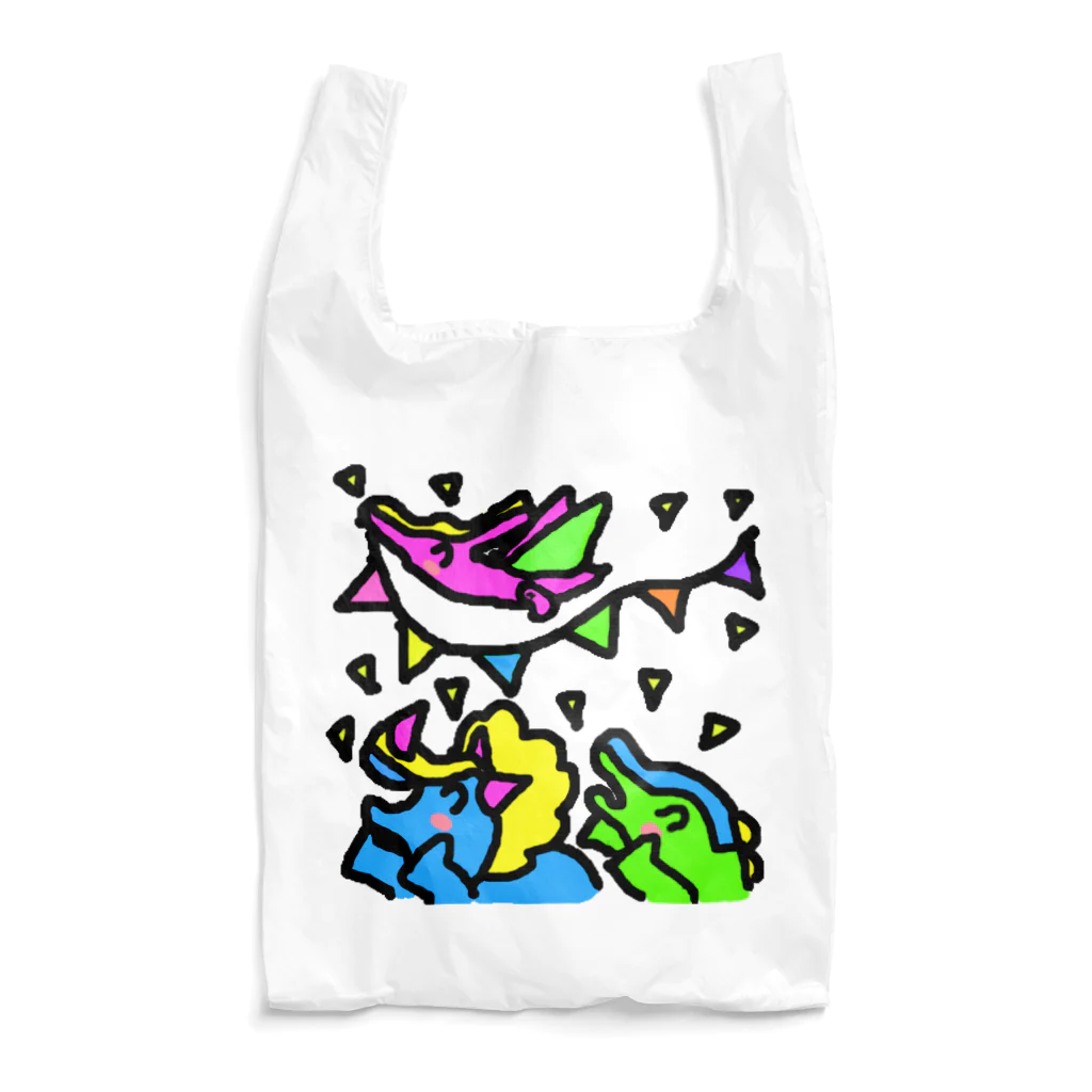 erichandmade × eric_joy_の恐竜サンバ Reusable Bag