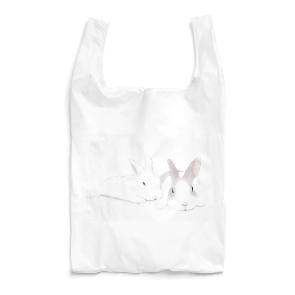 めんふぃすのはちわれ　しろ　うさぎ Reusable Bag