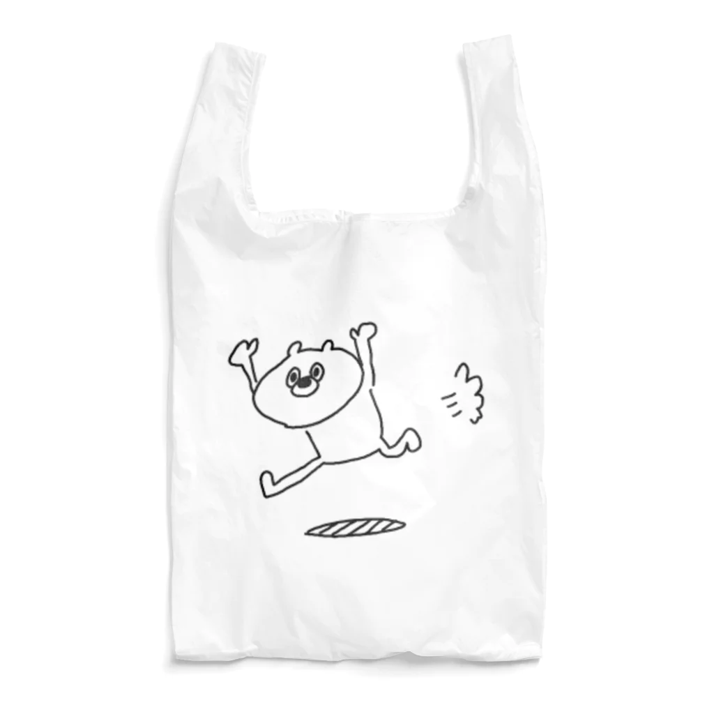 greenishの走るクマ　大きめ Reusable Bag