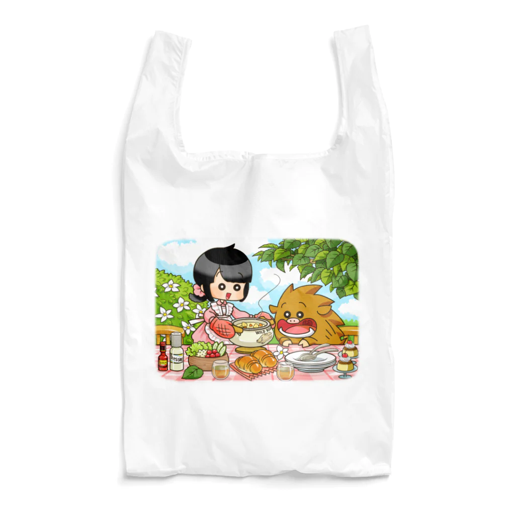 イノシシライフ INOsisiLIFEのふゆゆんとぼさいのの食卓 Reusable Bag