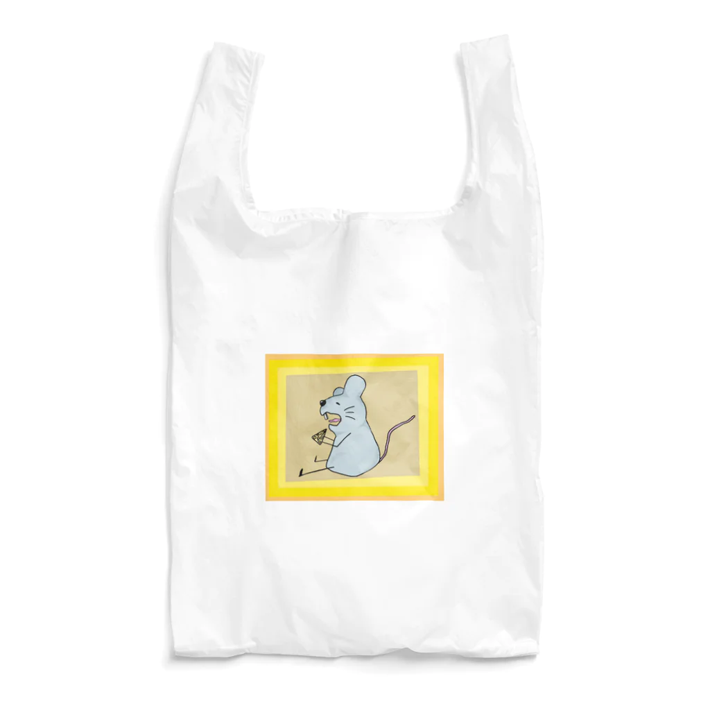 かみしろのちーずたべたいねずみえこえこばっく Reusable Bag