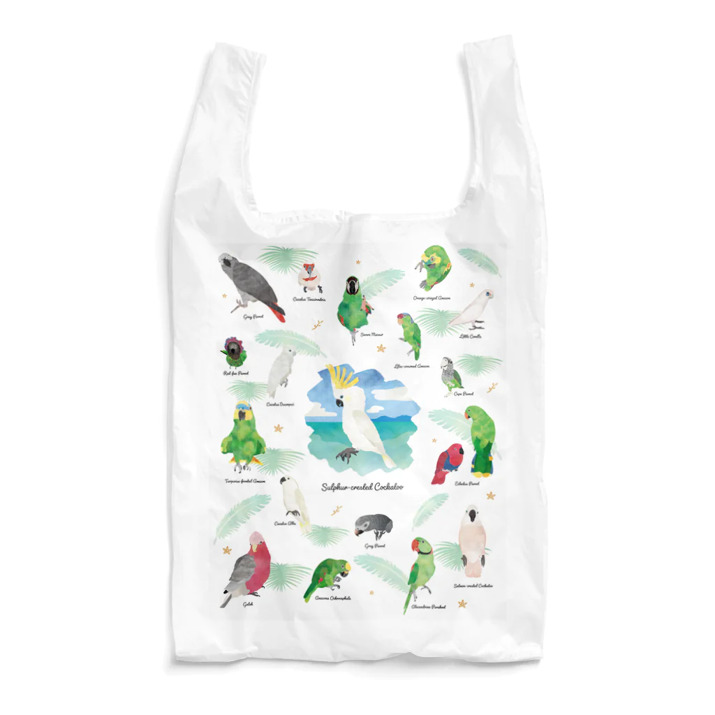 MIKIHO＠トリピカルのオウムエコバッグ Reusable Bag