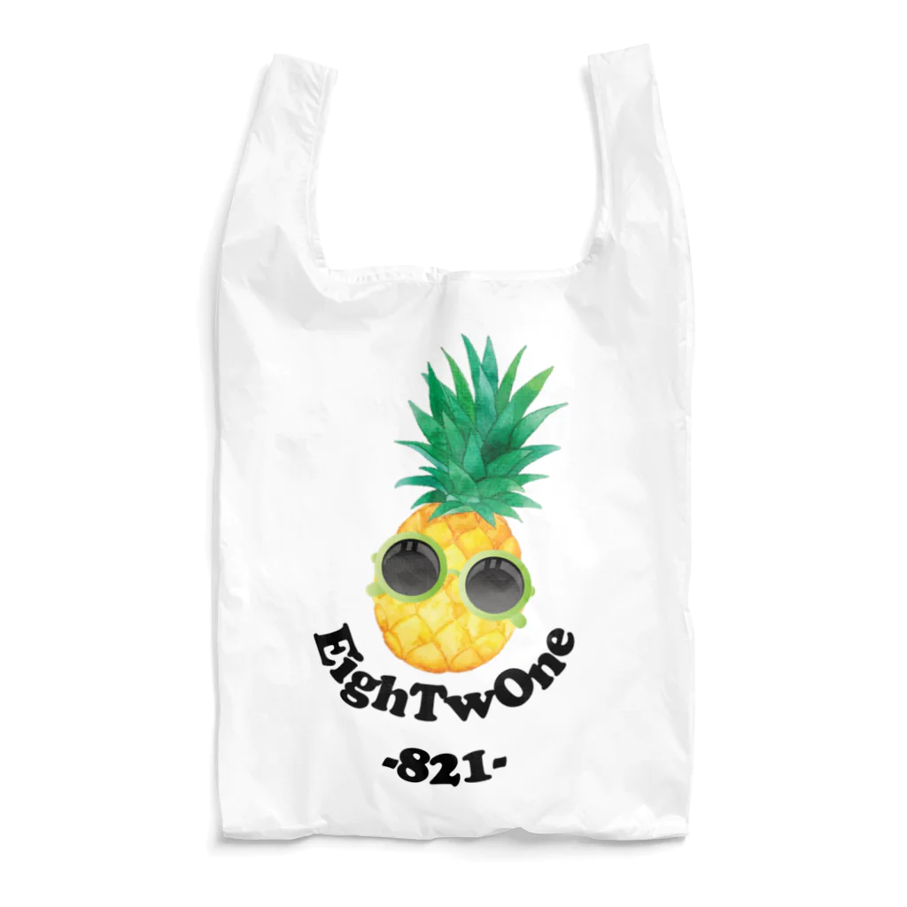 ストリートファッションはEighTwOne-821-(えいとぅーわん はちにーいち)のパイナップルマン🍍 Reusable Bag