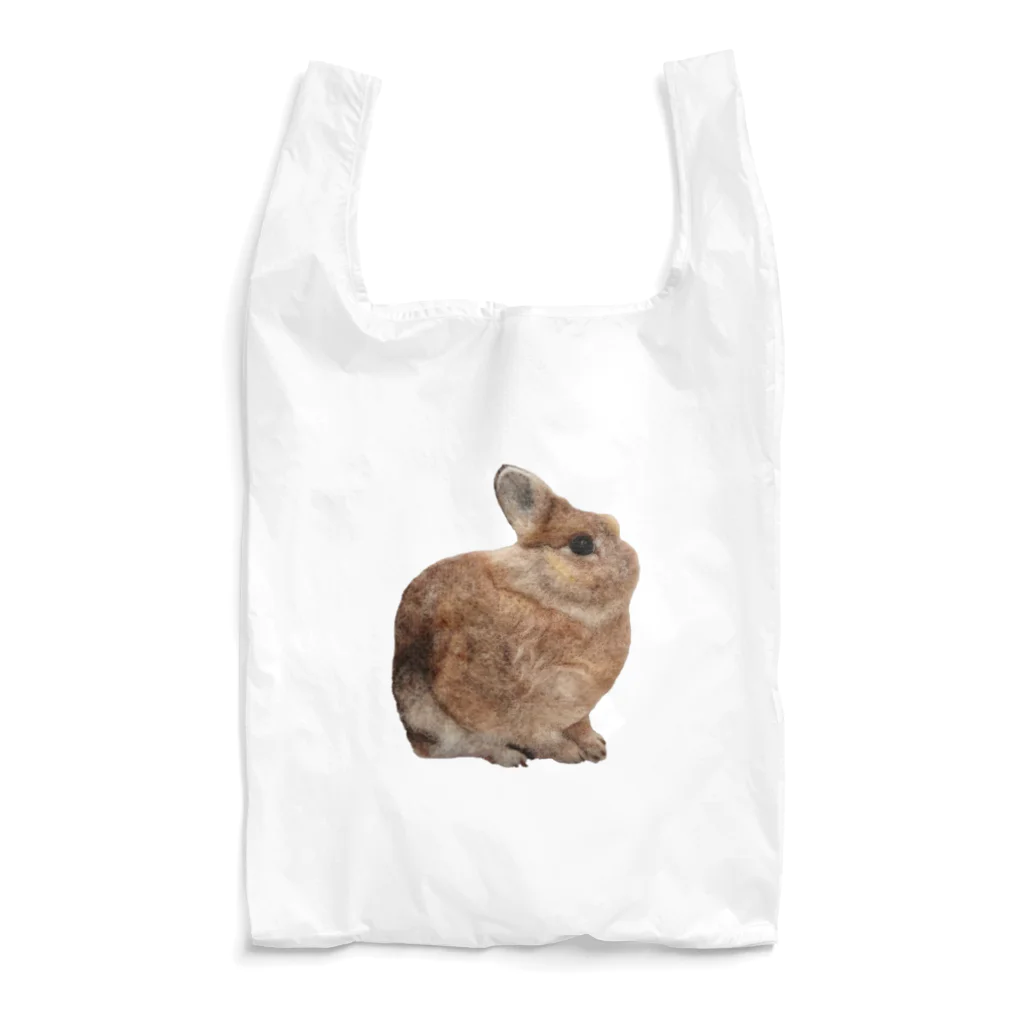 マチルの羊毛フェルトのふわふわ野うさぎ Reusable Bag