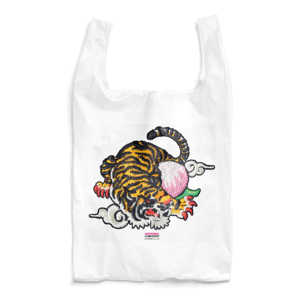 PetWORKs SUZURI Shopの虎と桃 Reusable Bag