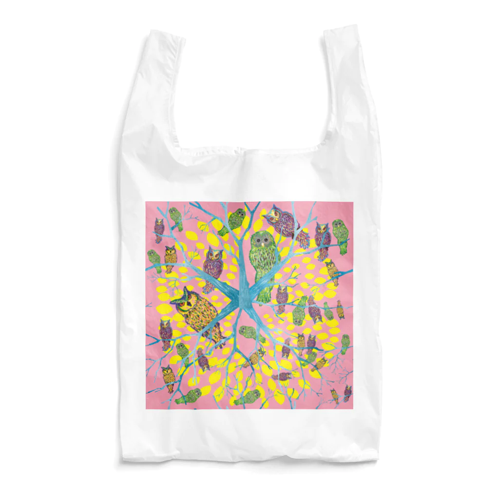 B0nMas Designのフクロウ Reusable Bag