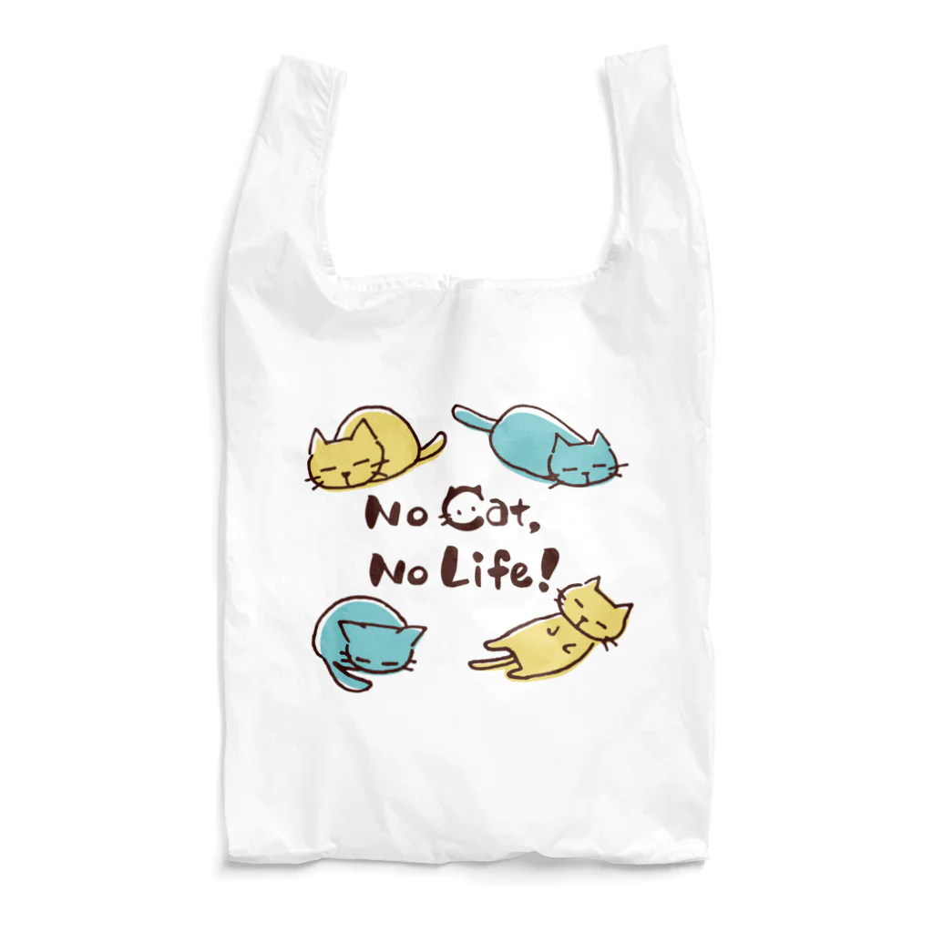 あずき缶のNo cat, No Life! エコバッグ