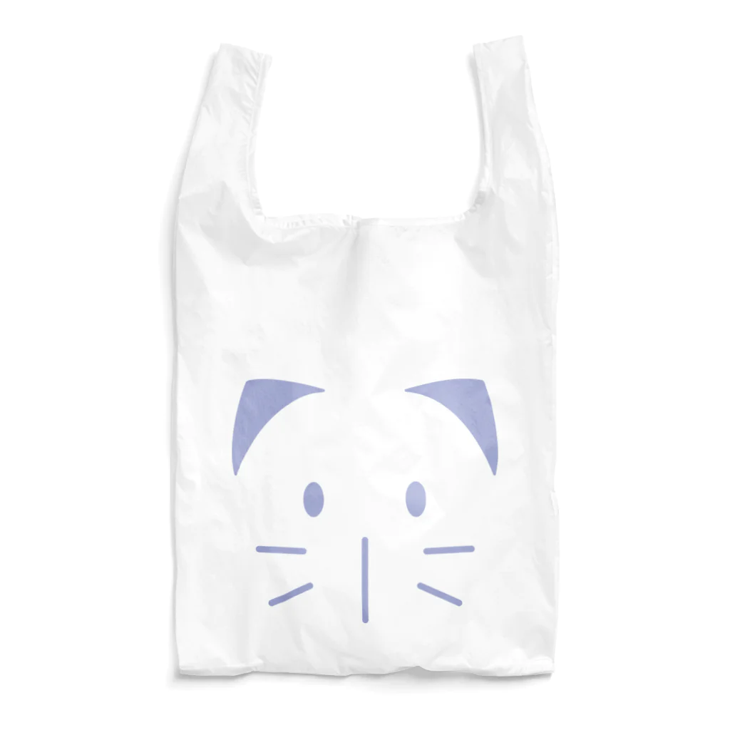 ヤシログラムショップのねこ・ねこ丸 アイリスフェイス柄 Reusable Bag