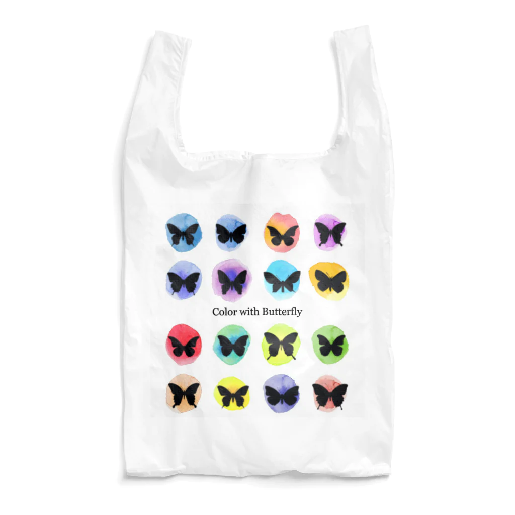 AKI*の水彩×蝶 Reusable Bag