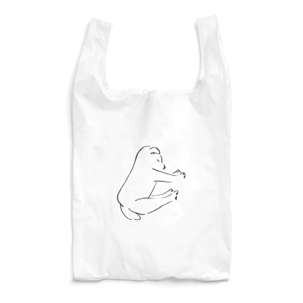 いぬのみせのよこむきでねるいぬ Reusable Bag