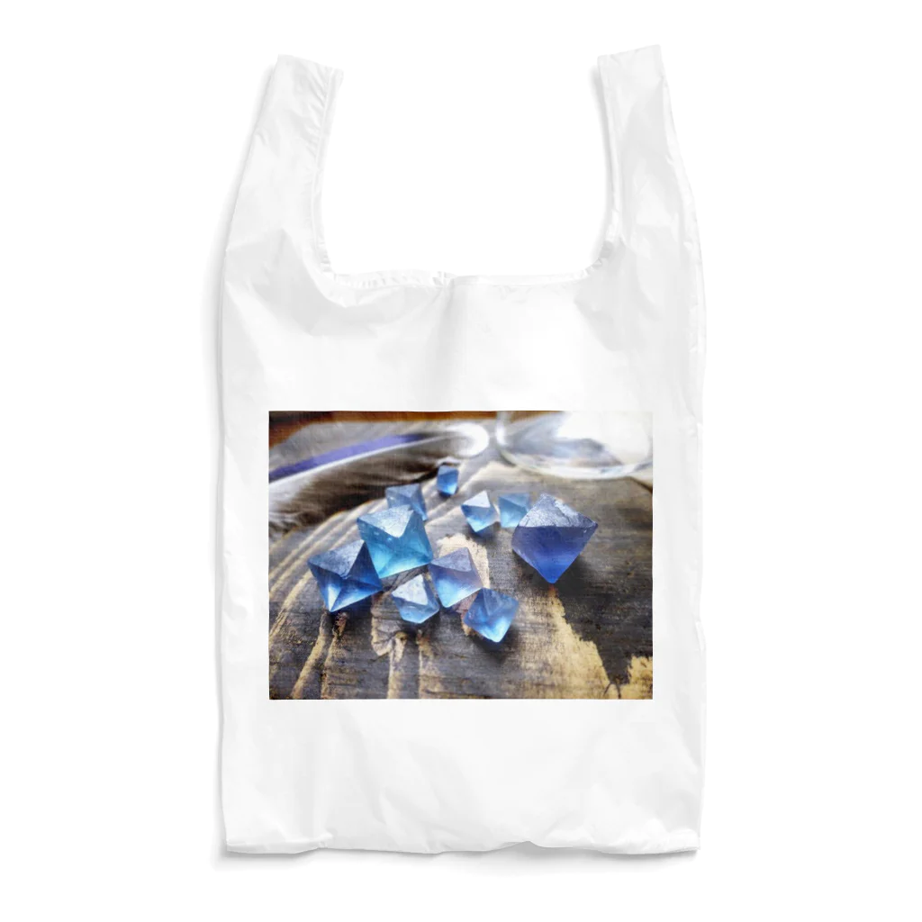 ヤヤナの蛍石好きのためのイリノイ八面体ブルー Reusable Bag