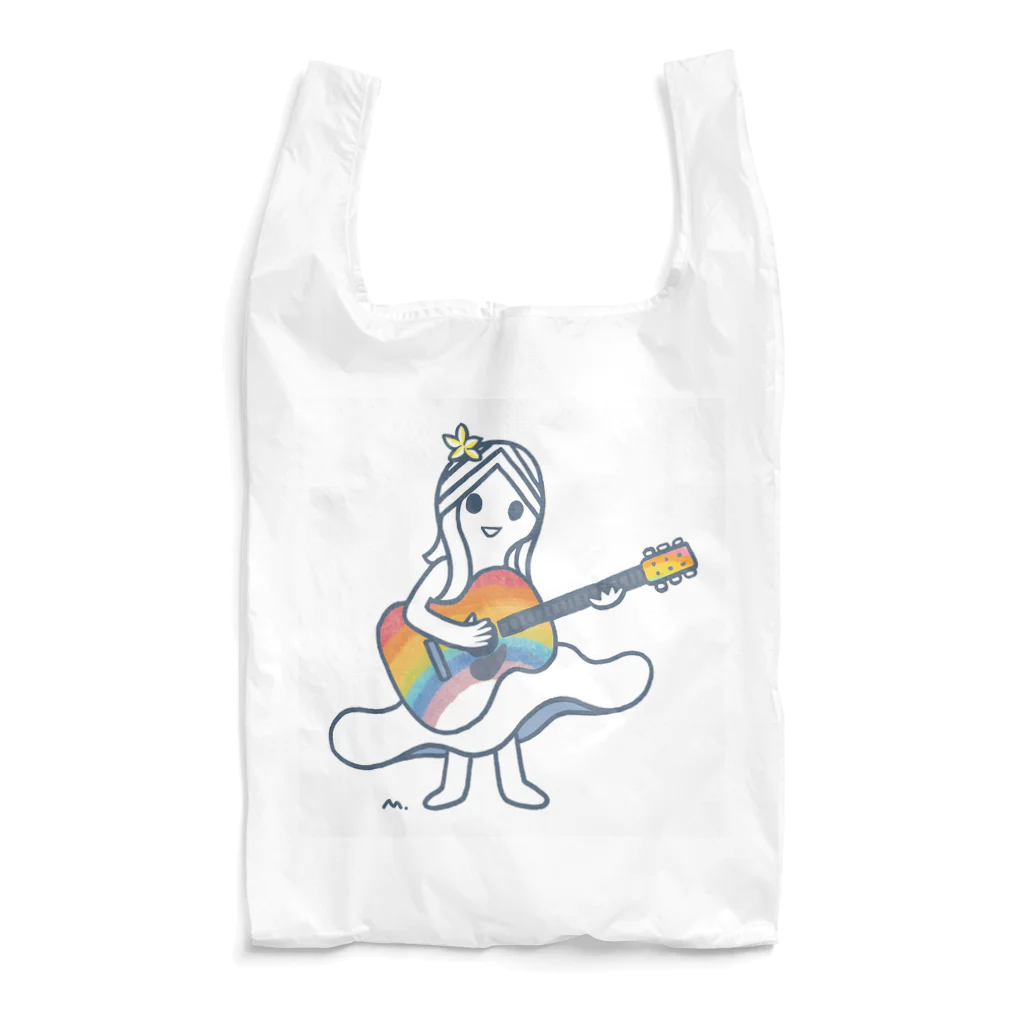 rainbow guitar girlのrainbow guitar girl  エコバッグ