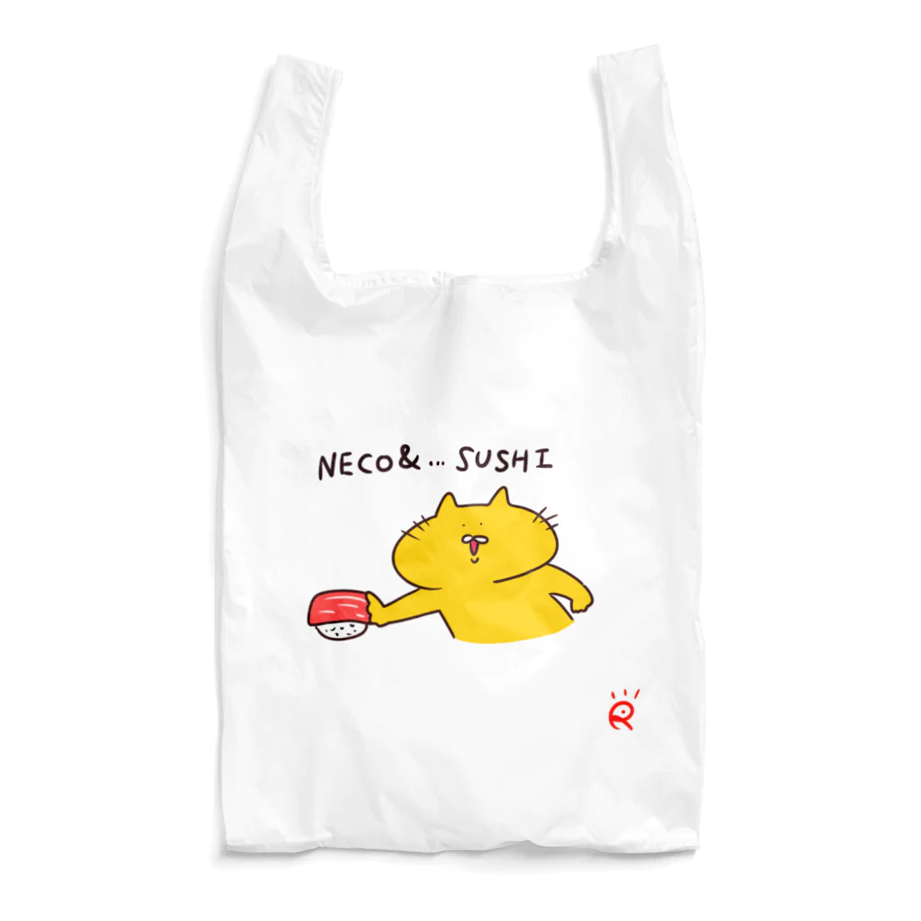 なで肩うさぎの美香堂のネコand寿司 Reusable Bag