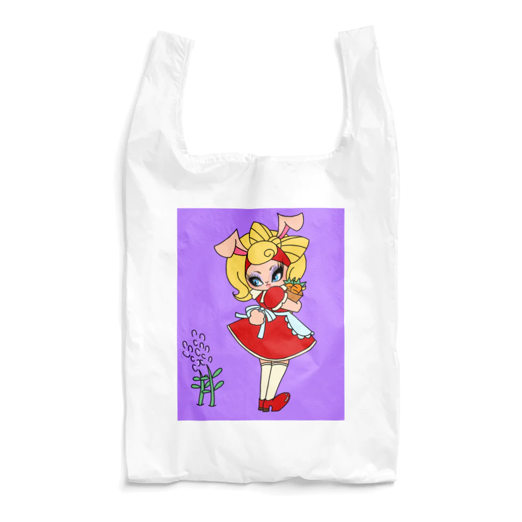 こつめちゃんのおみせのラベンダーとウサギ Reusable Bag