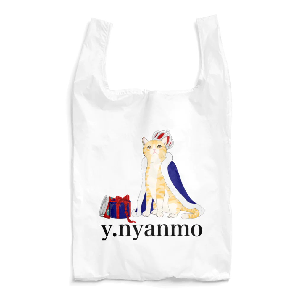 y.nyanmo やよにゃんもの王冠猫　エコバッグ Reusable Bag