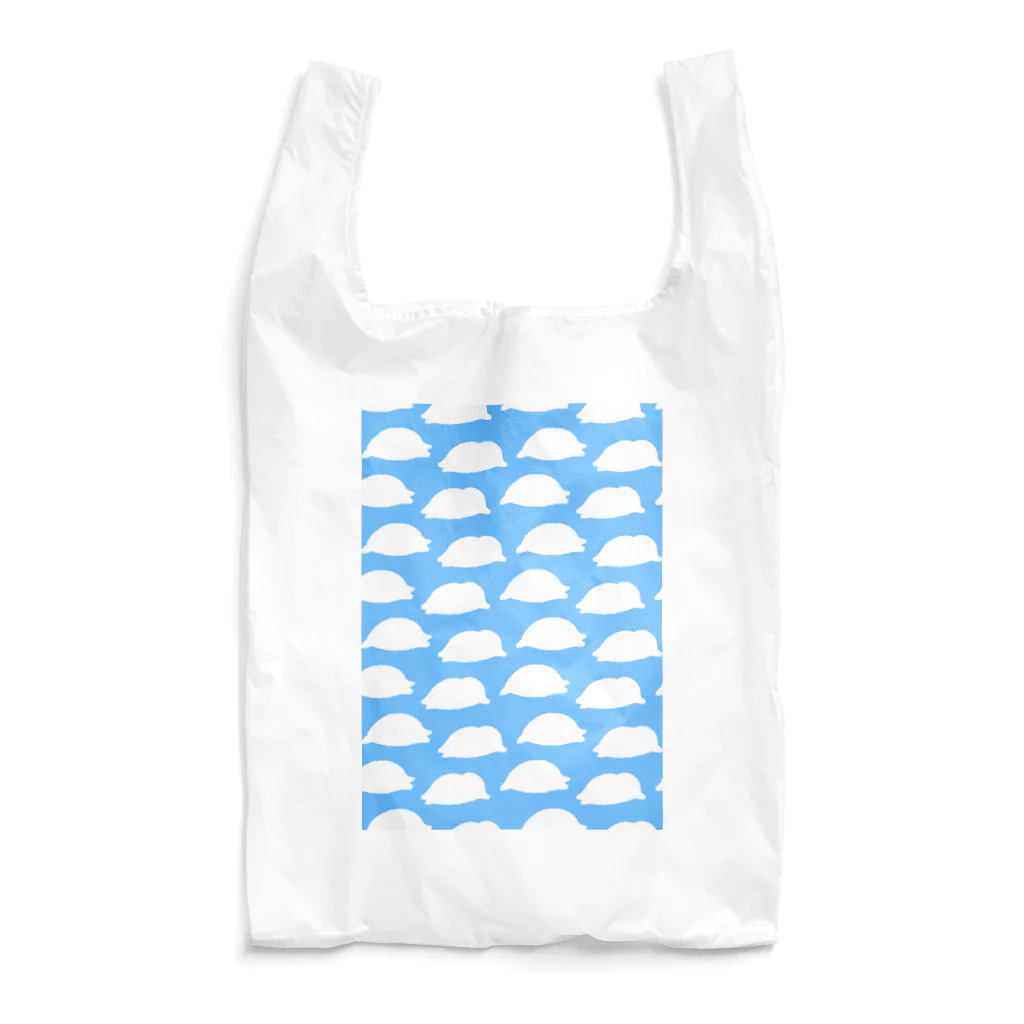 erio shopのハイイロアザラシの赤ちゃん(青) Reusable Bag