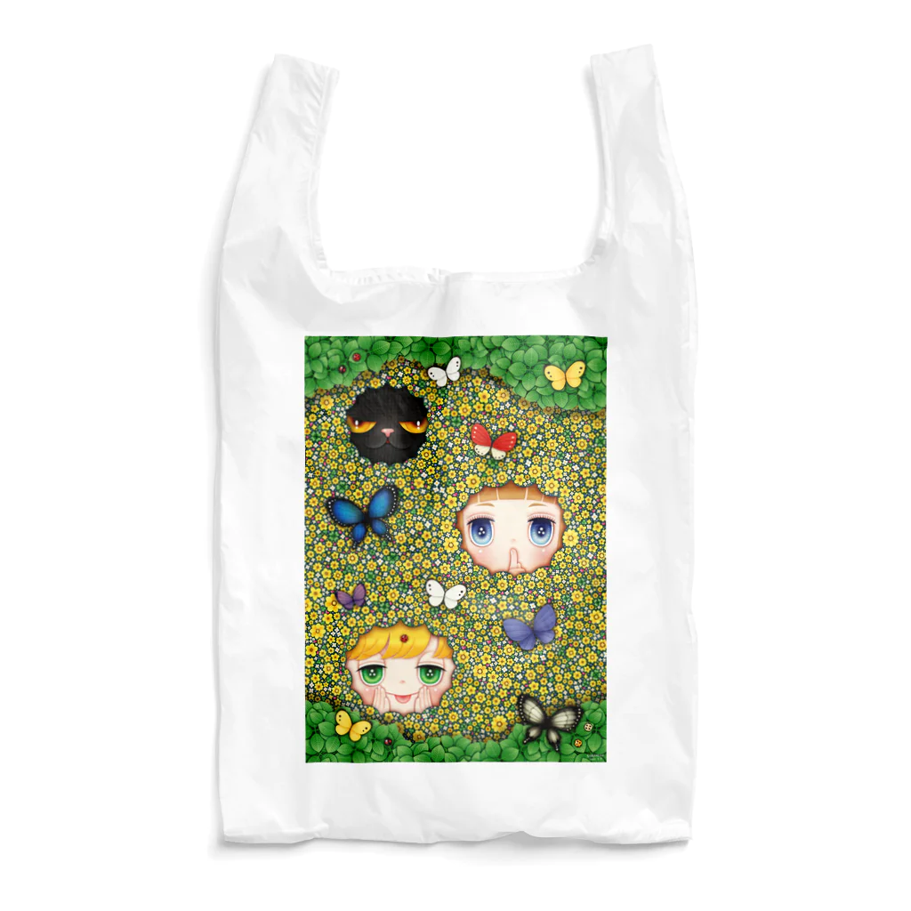 SORANEKO Art Shopの花畑と子供達 Reusable Bag