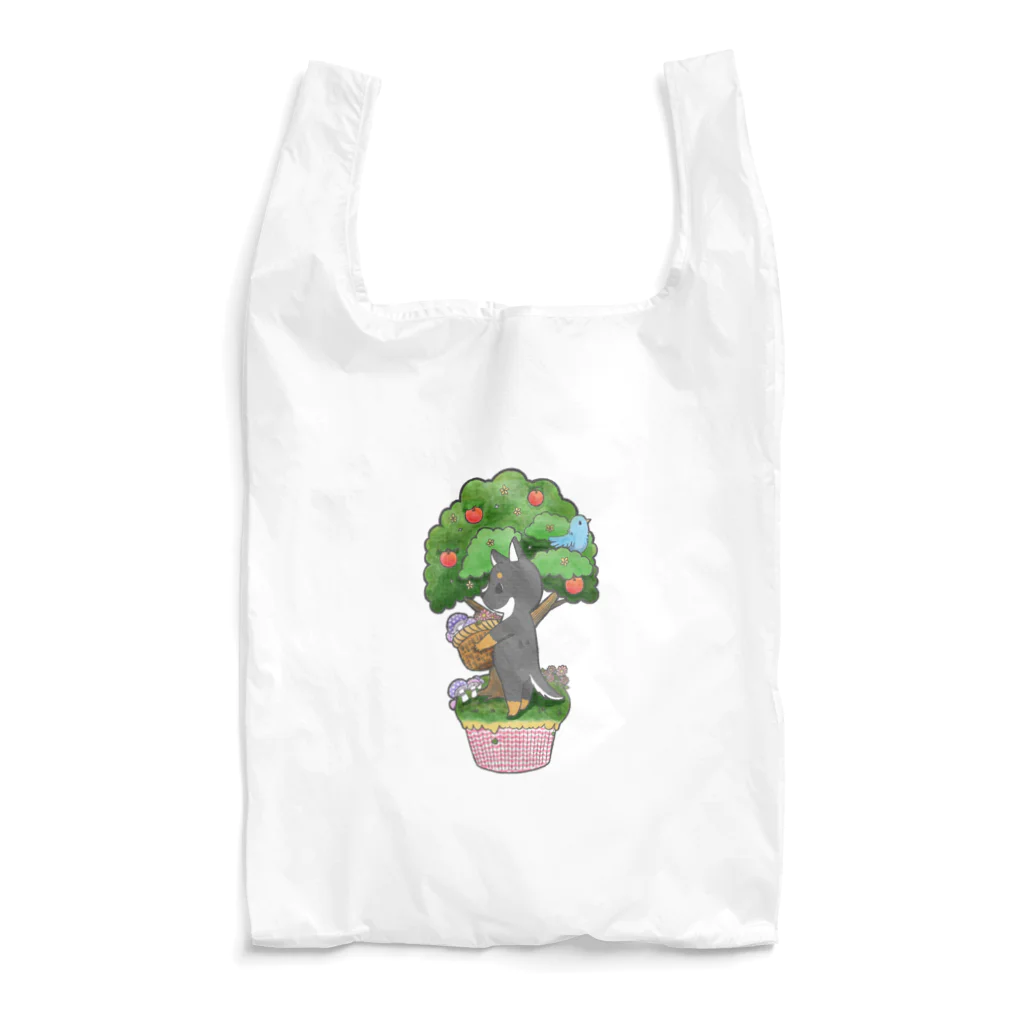 ともえのえ - 柴犬とか動物色々の柴犬の冒険（森の中の黒柴） Reusable Bag