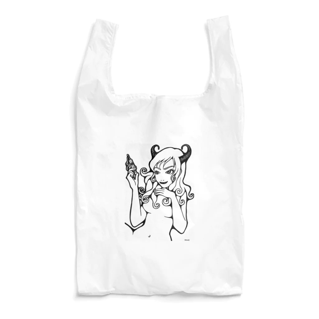 おかっぱミユキのセクシーなうしちゃん Reusable Bag