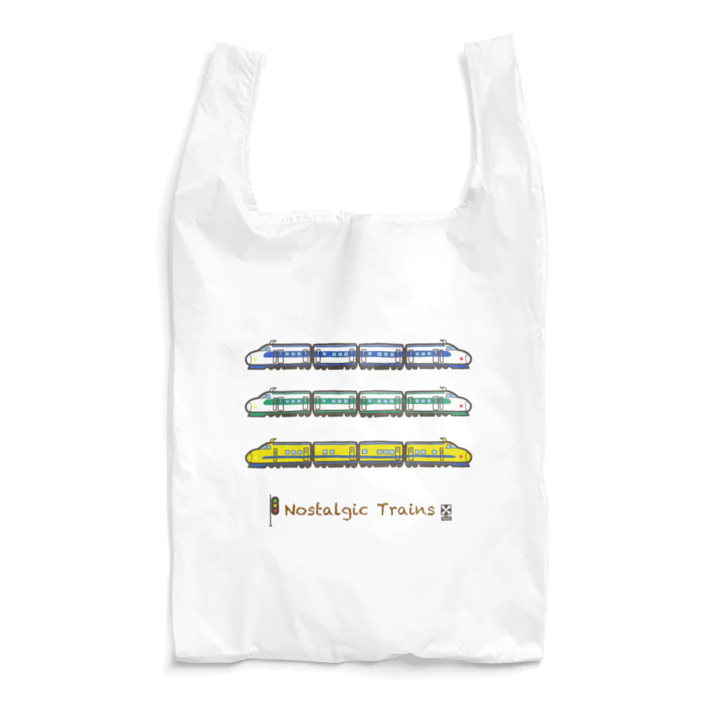 竜の工房・翔 -SUZURI SHOP-のNostalgic Trains Reusable Bag