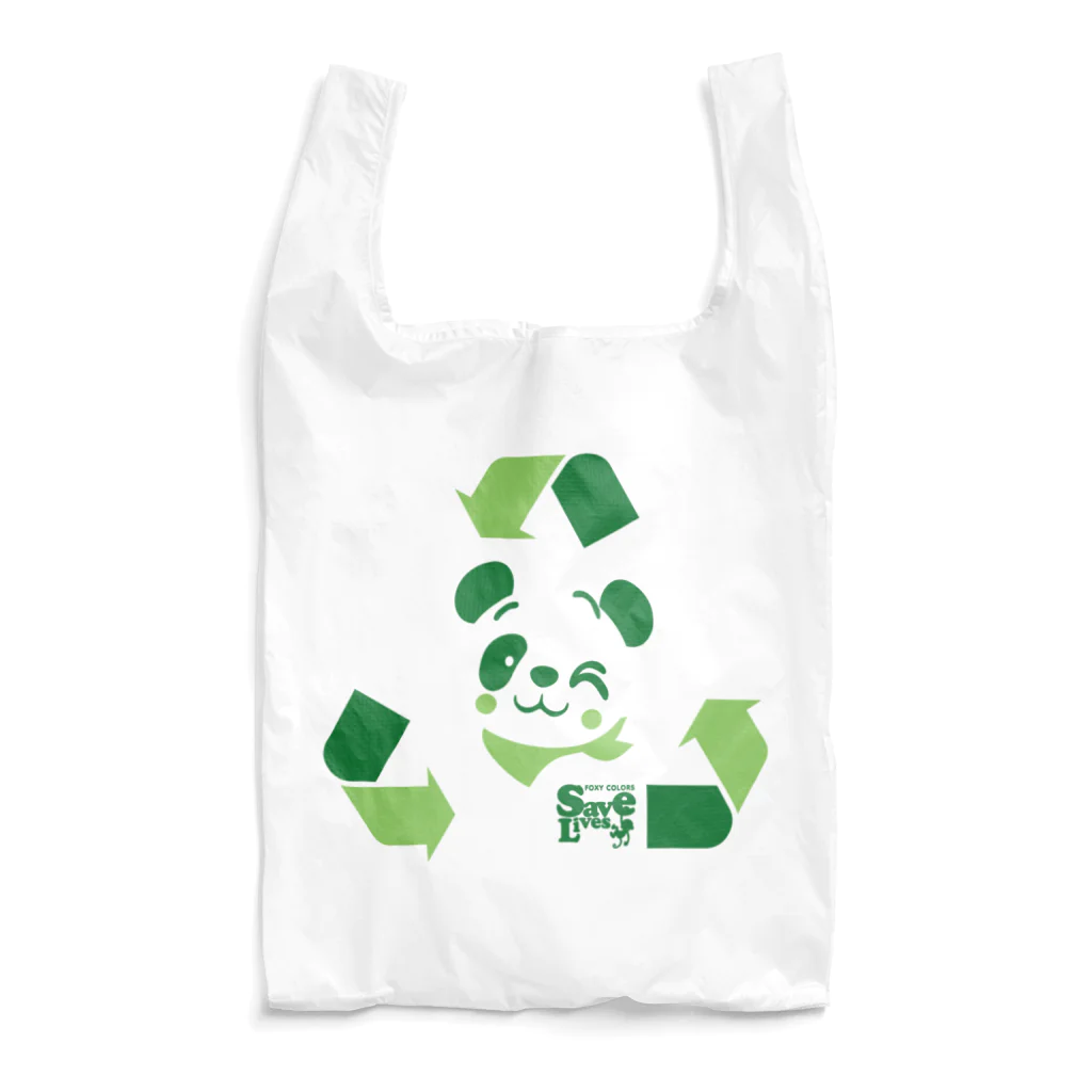 FOXY COLORSのパンダのぐるりん Reusable Bag