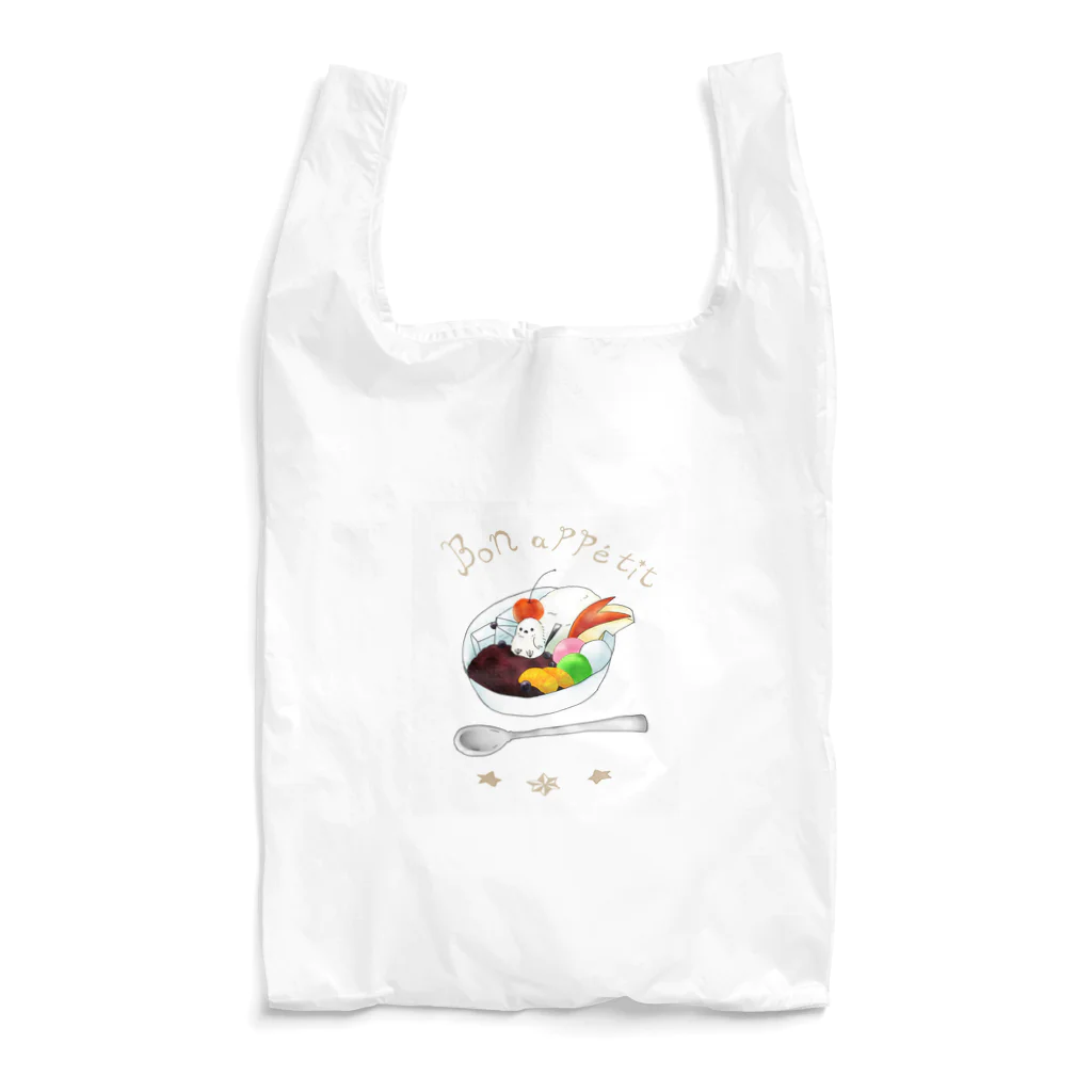 殻の箱庭のシマエナガあんみつ Reusable Bag