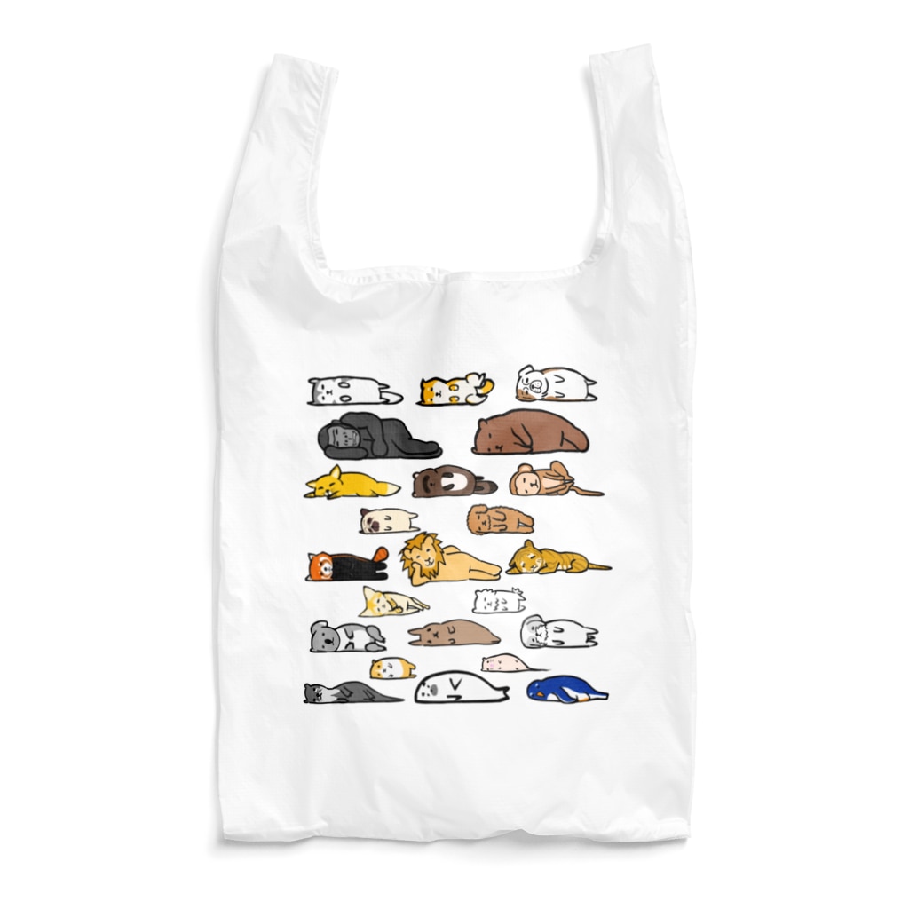 奇×屋の文字なし無気力動物園 Reusable Bag