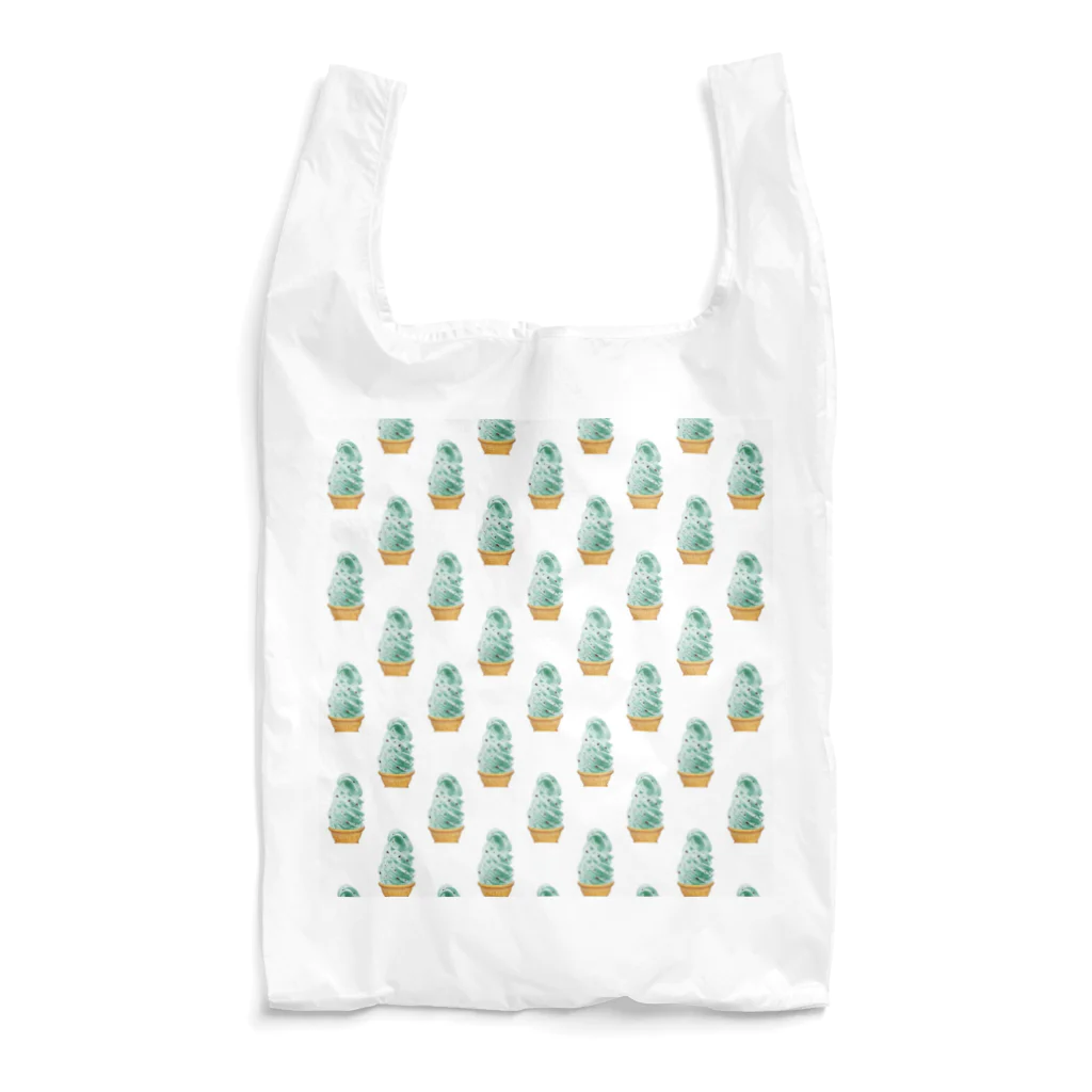 madeathのチョコミントソフト(白) Reusable Bag