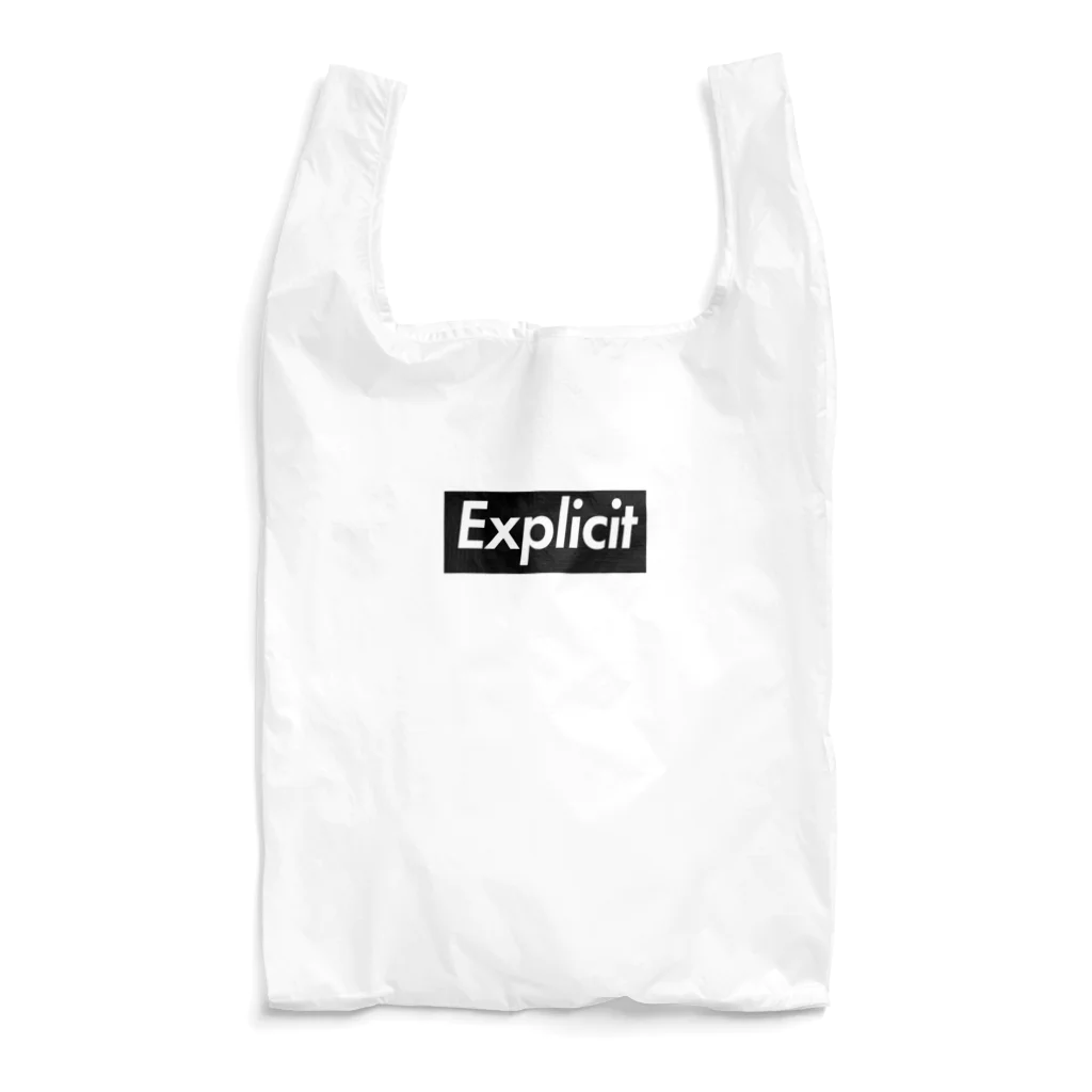 orumsの露骨な [Explicit] -Black Box Logo- Reusable Bag