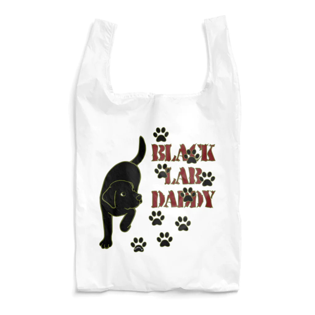 ハッピー・ラブラドールズのBlack Lab Daddy　ブラックラブラドール エコバッグ