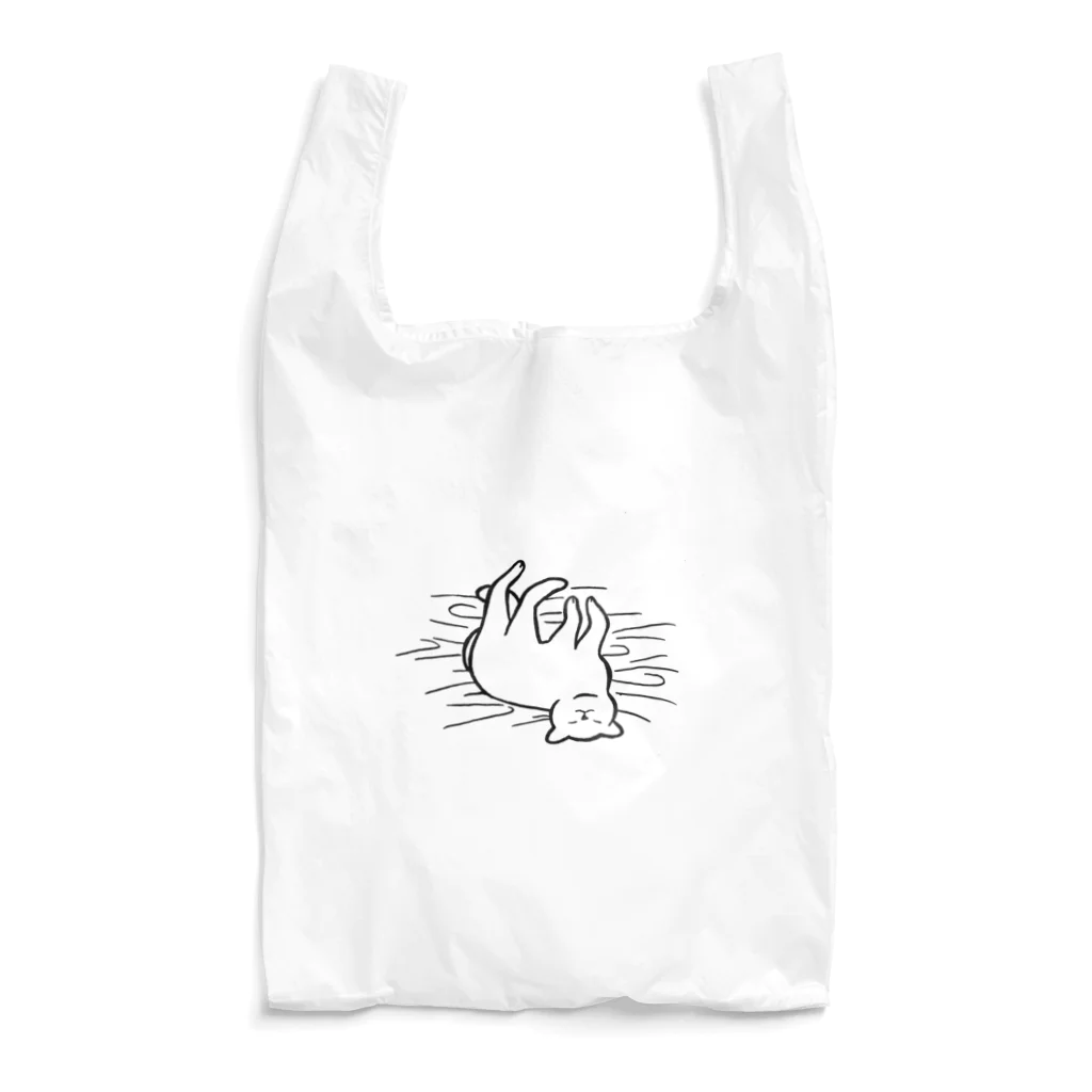 ネコと日常のごろごろ白猫 Reusable Bag